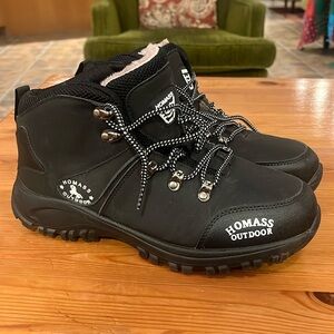 Homass Outdoor Mens‎ Waterproof Hiking Boots Size 41 Comfortable Great Preowned